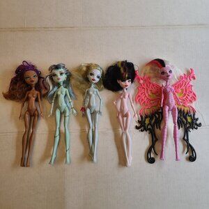 Lot of 5 Monster High Dolls